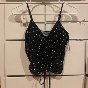 Gab and Kate printed ruched top